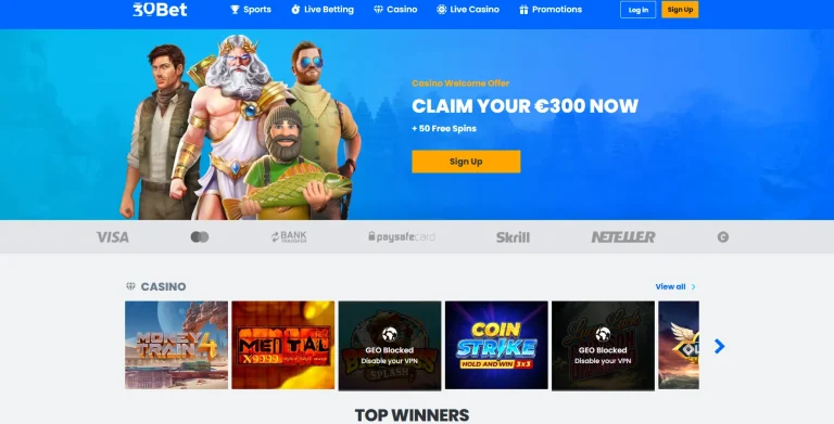 30Bet Casino Review